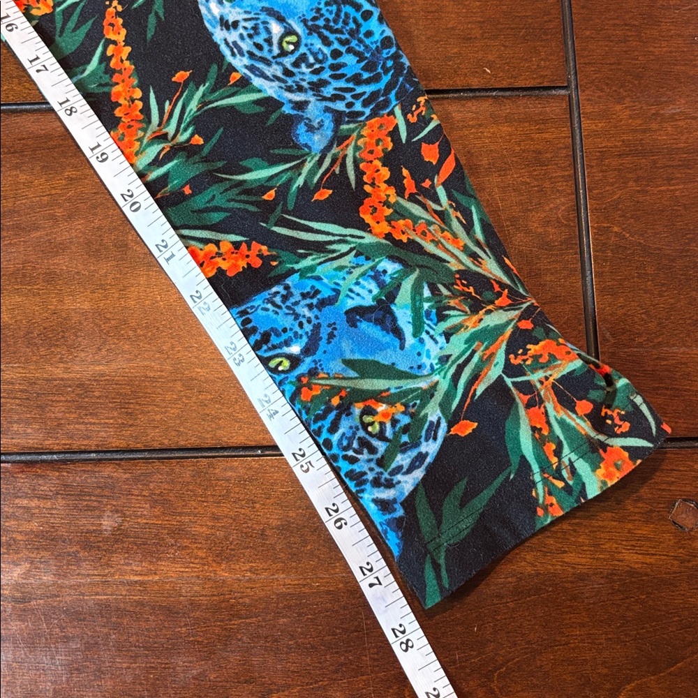 3 LuLaRoe TC Leggings Bundle Tiger Jungle Cat Prints | Tall Curvy Size 12 - Picture 7 of 8